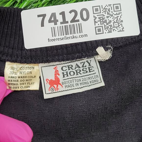 Vintage MOD Ribbed Sweater Womens XS 16x22 Black - Picture 7 of 7